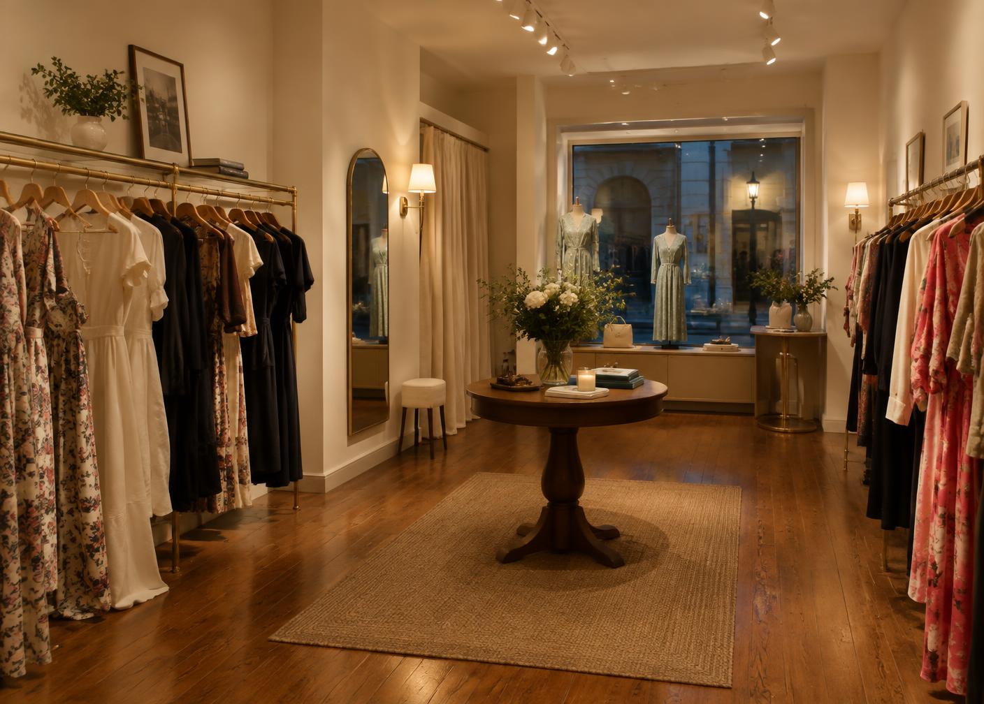 Interior of the S.S Jaguar boutique in Tirana
